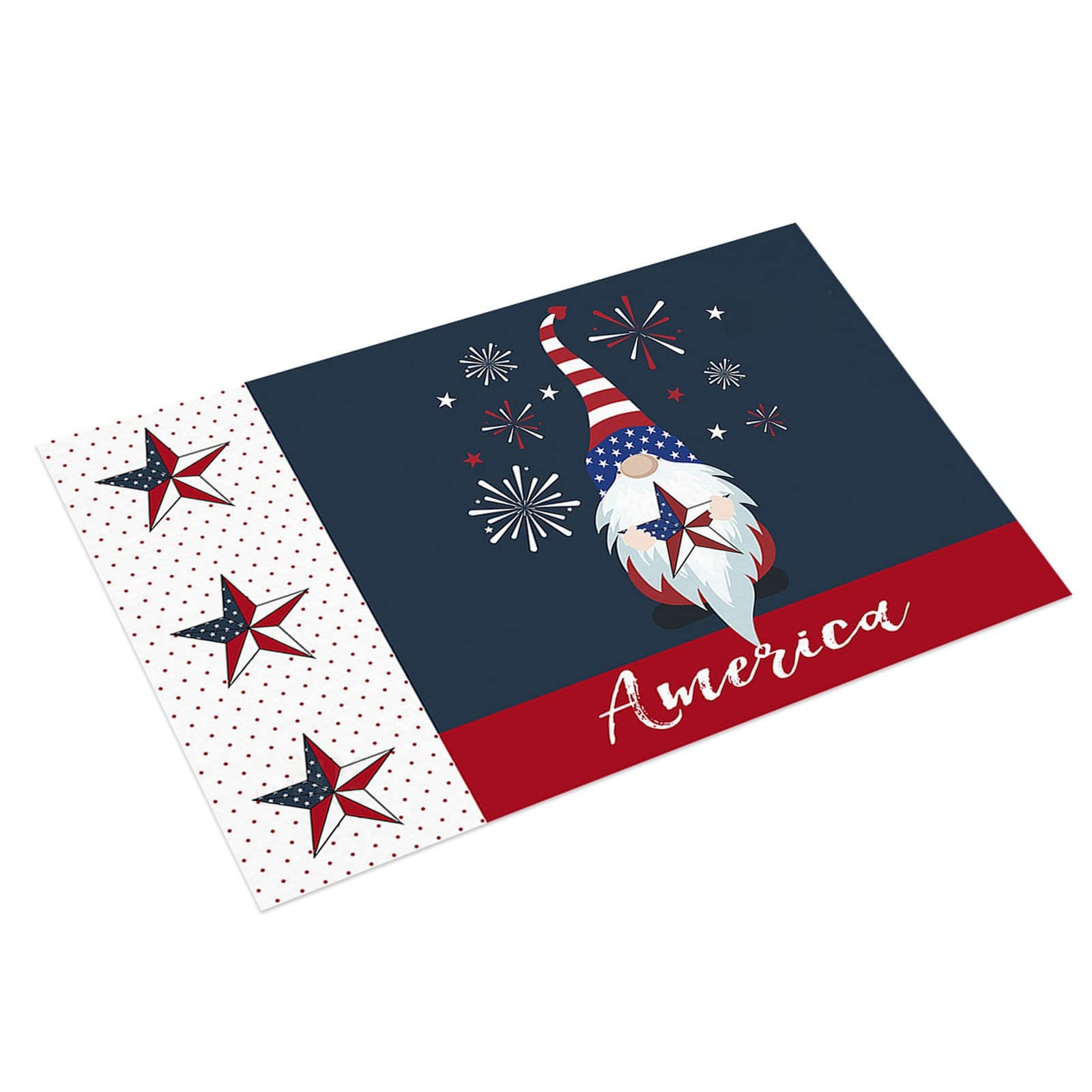 USA Flag Non-Slip Floor Mat for Home, Bathroom & Bedroom - Independence Day Decor