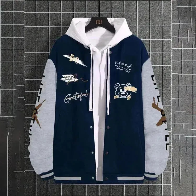 Men's Casual Baseball Jacket - Lightweight Stylish Outerwear for Spring & Fall | Perfect for Streetwear, Sports & Everyday Fashion