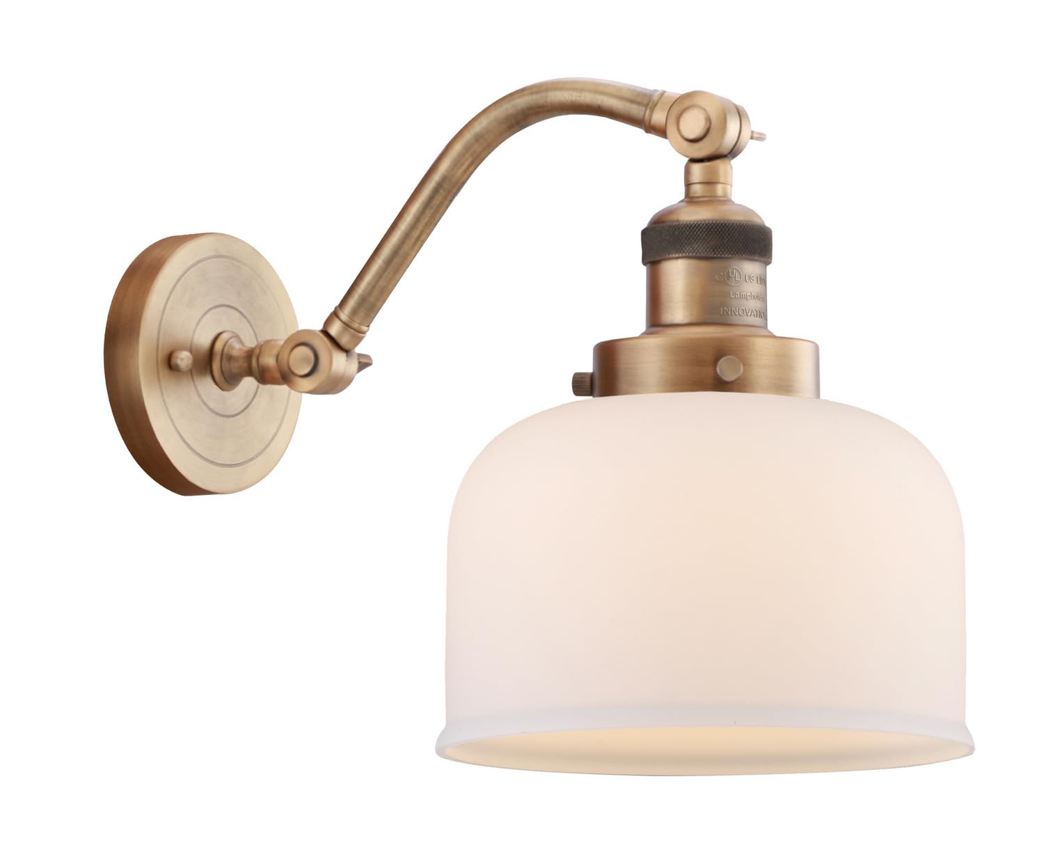 515-1W-BB-G71 LED Bare Bulb 1 Light Cord Set in Brushed Brass - Vintage Edison Style Pendant Light for Kitchen Island, Dining Room, or Bedroom Lighting