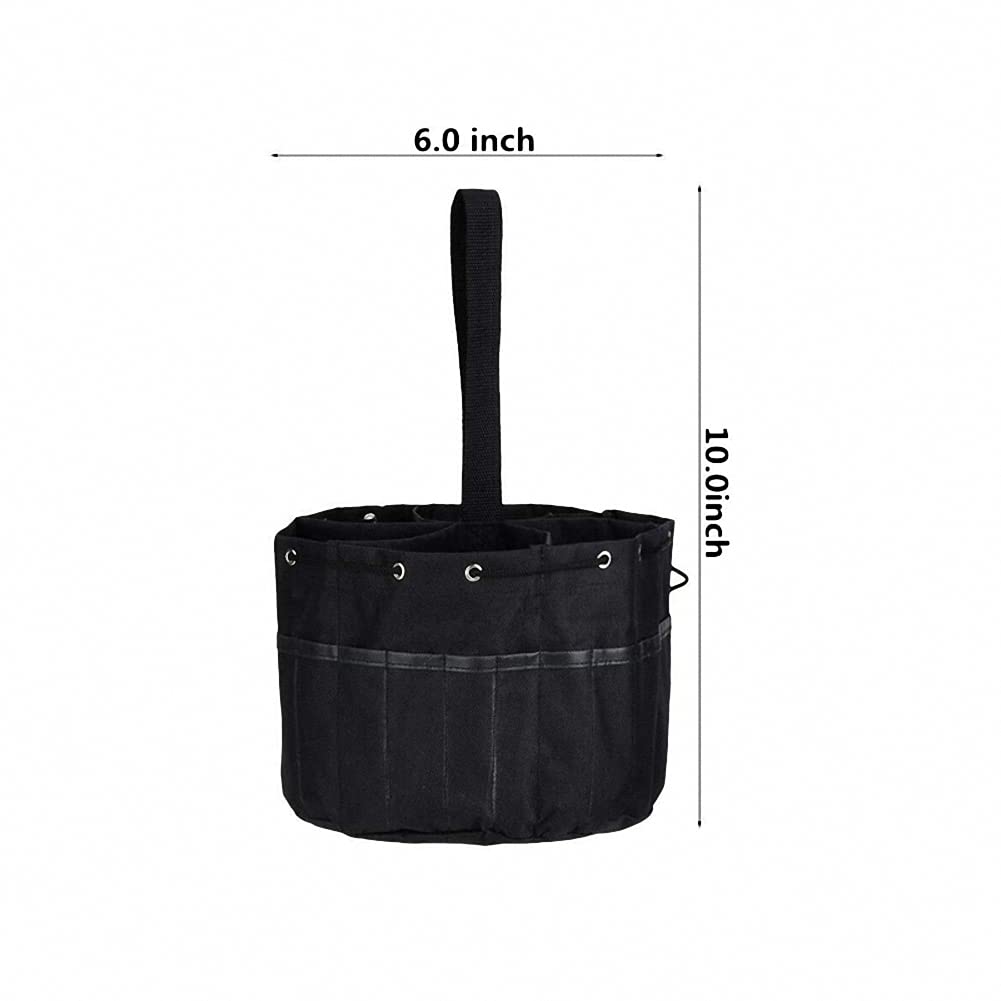 Parachute Bag Small Parts Organizer - 22 Pockets Heavy Duty Tool Storage Bag with Drawstring Closure | Perfect for Garden Tools, Hardware & DIY Supplies Organization