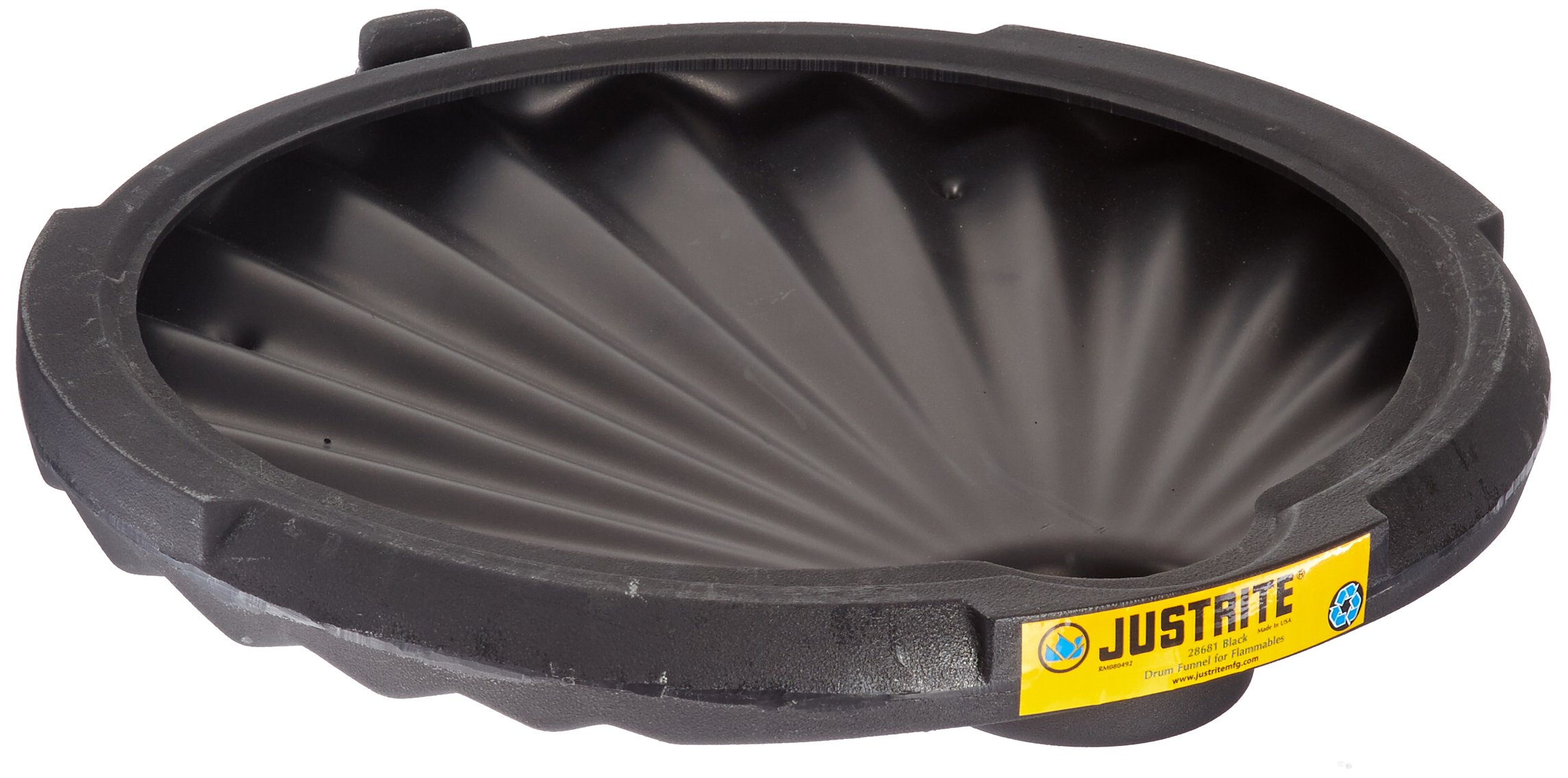 Justrite 28689 Replacement Drum Funnel - Heavy Duty Steel Drum Funnel for Industrial & Chemical Use - Perfect for Safe Liquid Transfer in Warehouses, Workshops & Laboratories