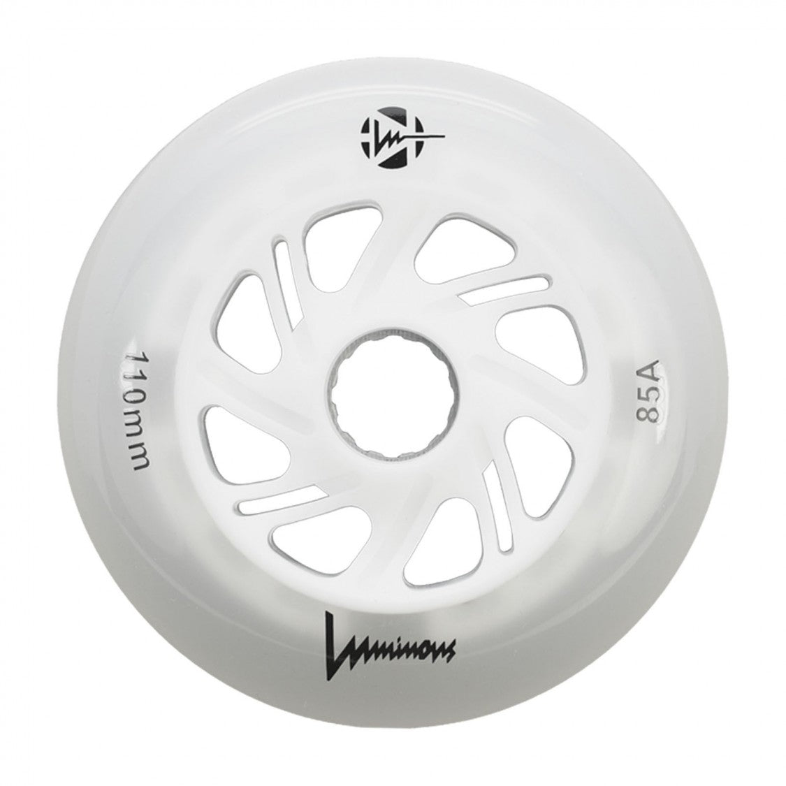 Luminous LED Inline Wheels 110mm 85a - High Visibility Light Up Skate Wheels for Night Skating, Rollerblading & Outdoor Sports