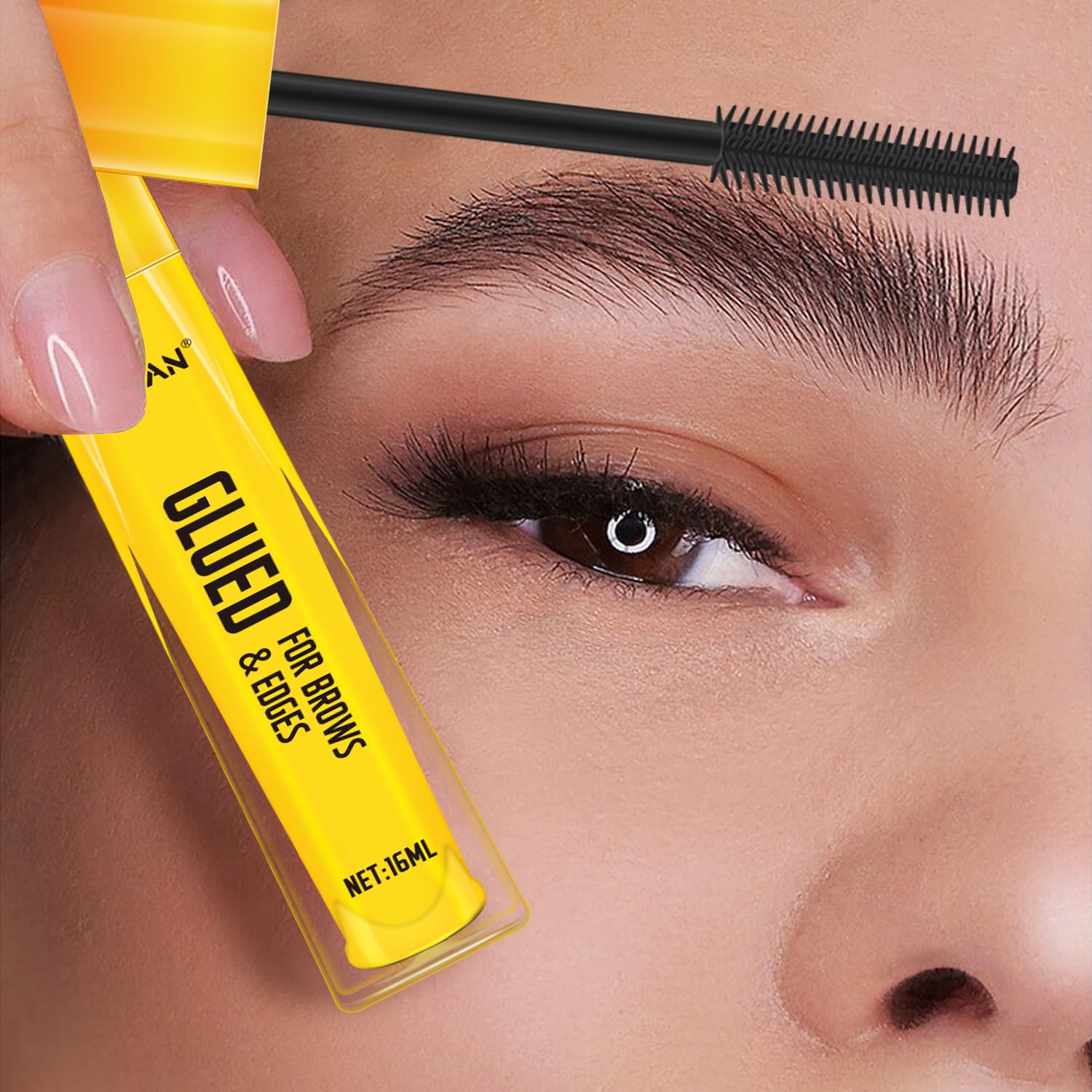 FUNAN Clear Eyebrow Gel - Strong Hold Brow & Edge Styler, 16ml (2 Pack) - Perfect for Defined Brows & Sleek Hairstyles for Work, Parties & Everyday Wear