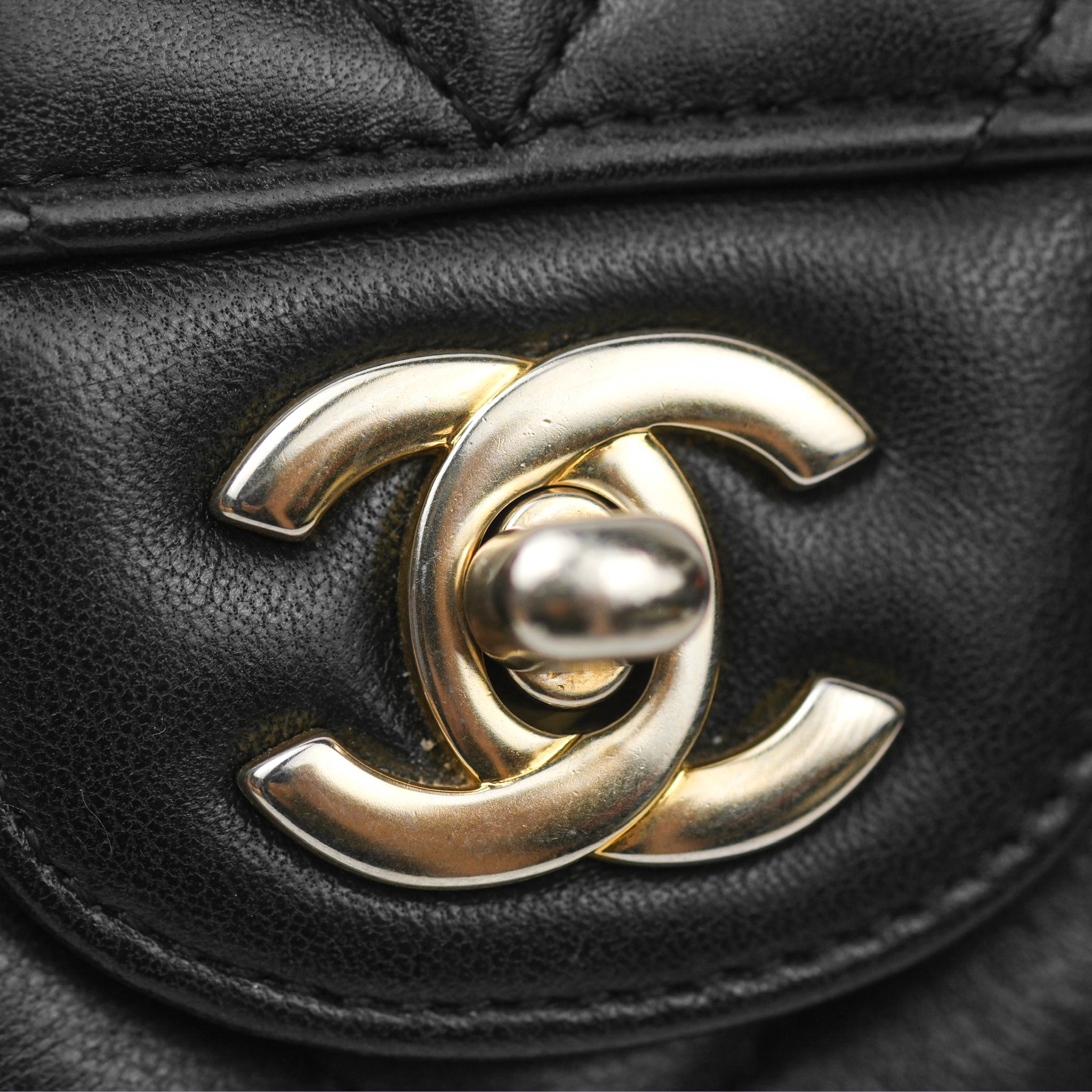 Chanel Chevron Mini Rectangular Bag - Black Lambskin Leather with Aged Gold Hardware | Luxury Crossbody Purse for Women, Perfect for Evening Events & Date Nights