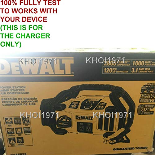 Original AC Wall Charger Power Adapter for DEWALT DXAEPS2 2800 Peak Amp Professional Power Station & Car Battery Jump Starter - Replacement Charger (Not by DEWALT) - Perfect for Home, Garage & Emergency Vehicle Use