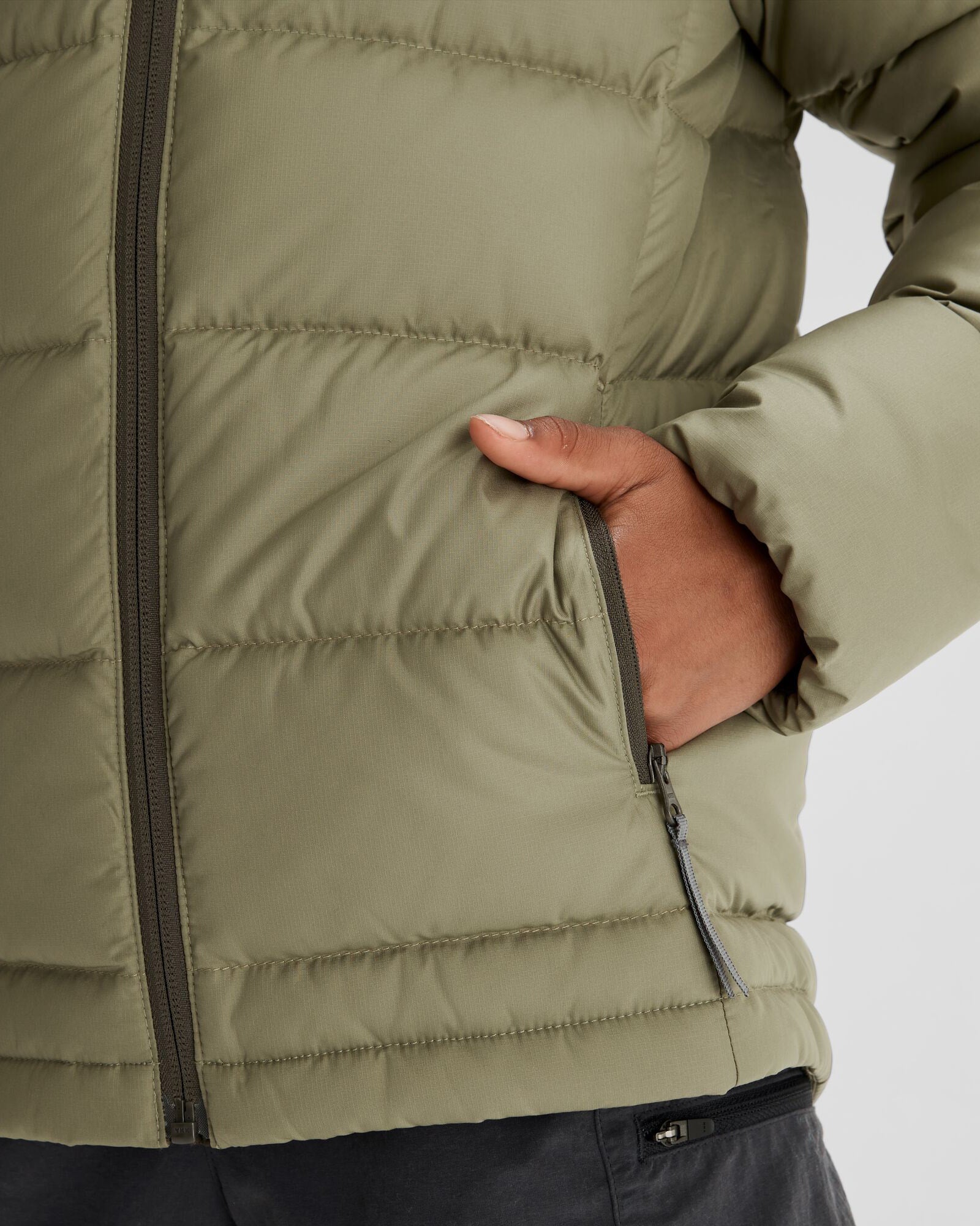 Boys' Epiq Down Jacket - Waterproof Winter Coat for Kids, Warm Puffer Jacket with Hood, Beech/Dark Moss - Perfect for Snow Play, Skiing & Outdoor Adventures