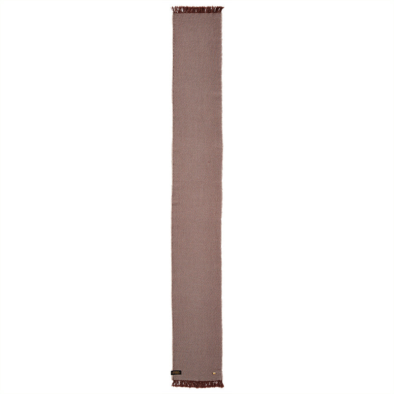100% Wool Fringe Scarf for Women - Soft & Warm Brown Winter Shawl Wrap - Perfect for Cold Weather, Outdoor Activities & Fashion Accessories