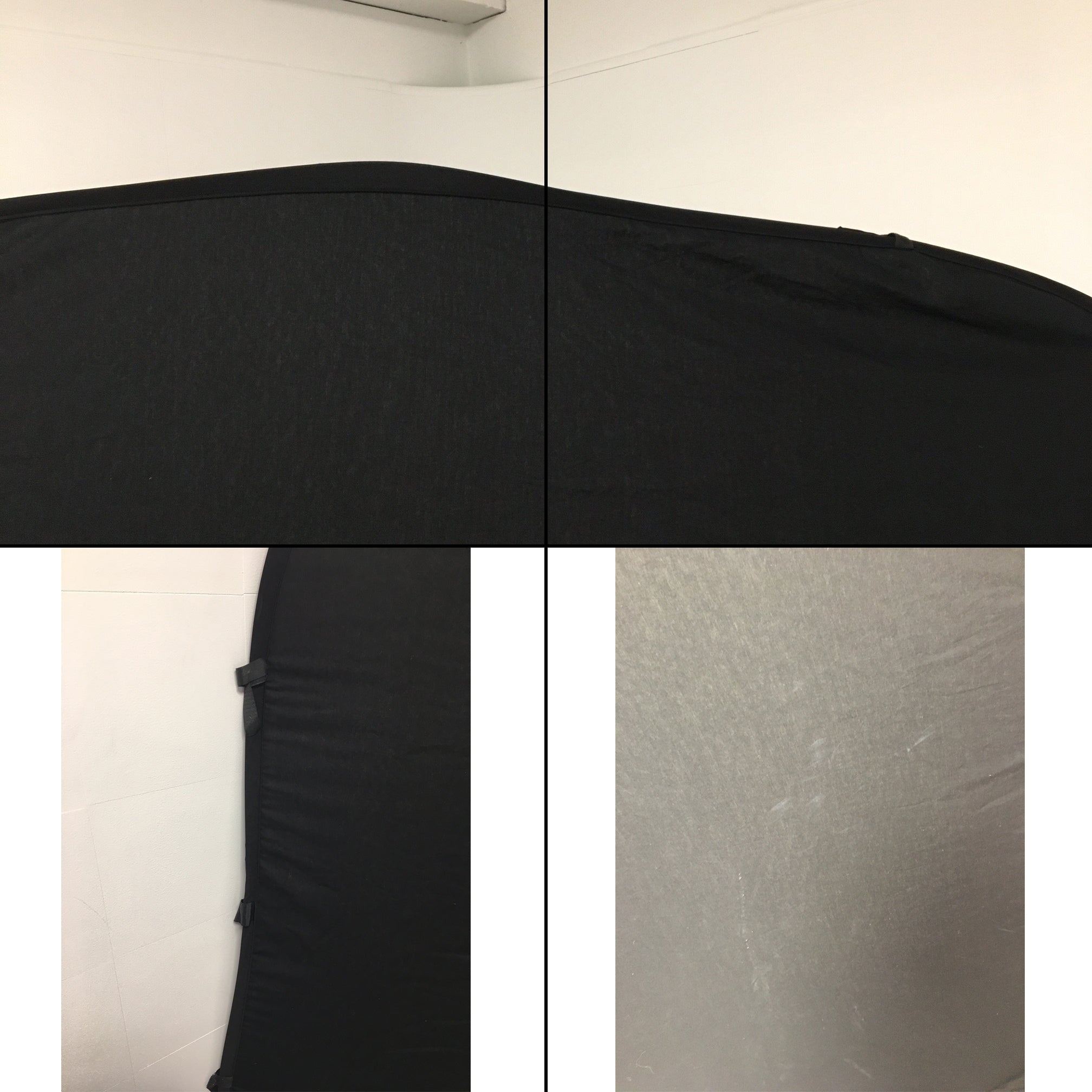 2x2.3m Dual Side Collapsible Photography Background Board (Black/White) - Perfect for Product Shoots, YouTube Videos & Portrait Photography