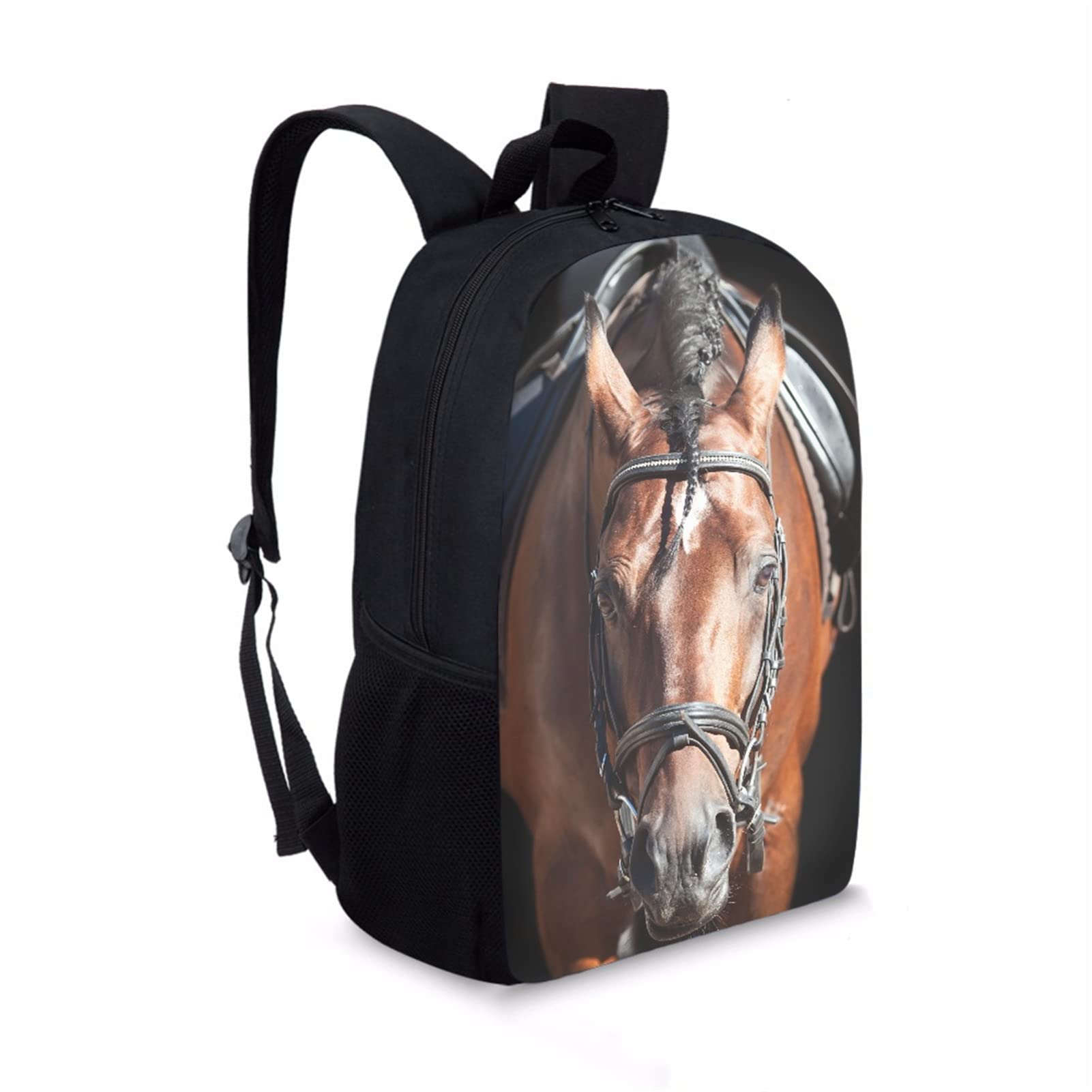 JEOCODY Horse Print Kids Backpack for School - Durable & Lightweight Backpack for Boys & Girls Ages 3+ | Perfect for Kindergarten, Daycare & Outdoor Adventures