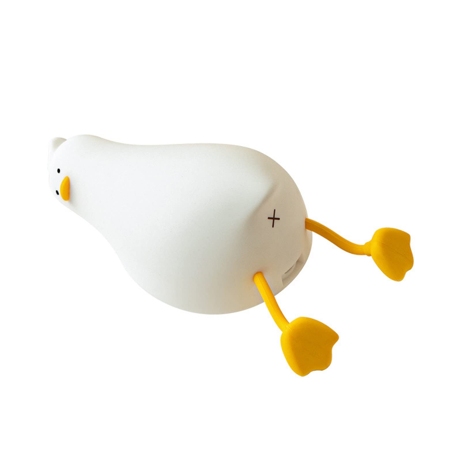 Cute LED Duck Night Light for Baby Nursery - Soft Silicone Animal Night Lamp with Desk Light for Kids, Girls, Mothers - Kawaii Room Decor for Bedroom, Nursery, or Gift - Includes Cable and Storage Bag