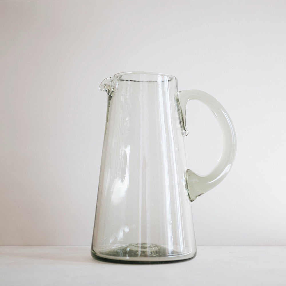 Eco-Friendly Recycled Glass Pitcher - BPA-Free, Durable & Stylish for Iced Tea, Lemonade & Water - Perfect for Home, Kitchen & Outdoor Entertaining