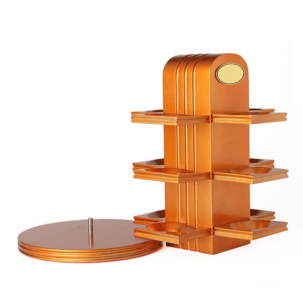 Premium Wooden Tobacco Pipe Stand Rack - 12 Slot Rotating Display Holder for Smoking Pipe Collectors | High-Class Men's Smoking Accessories | Perfect for Pipe Collections, Gifts & Home Decor