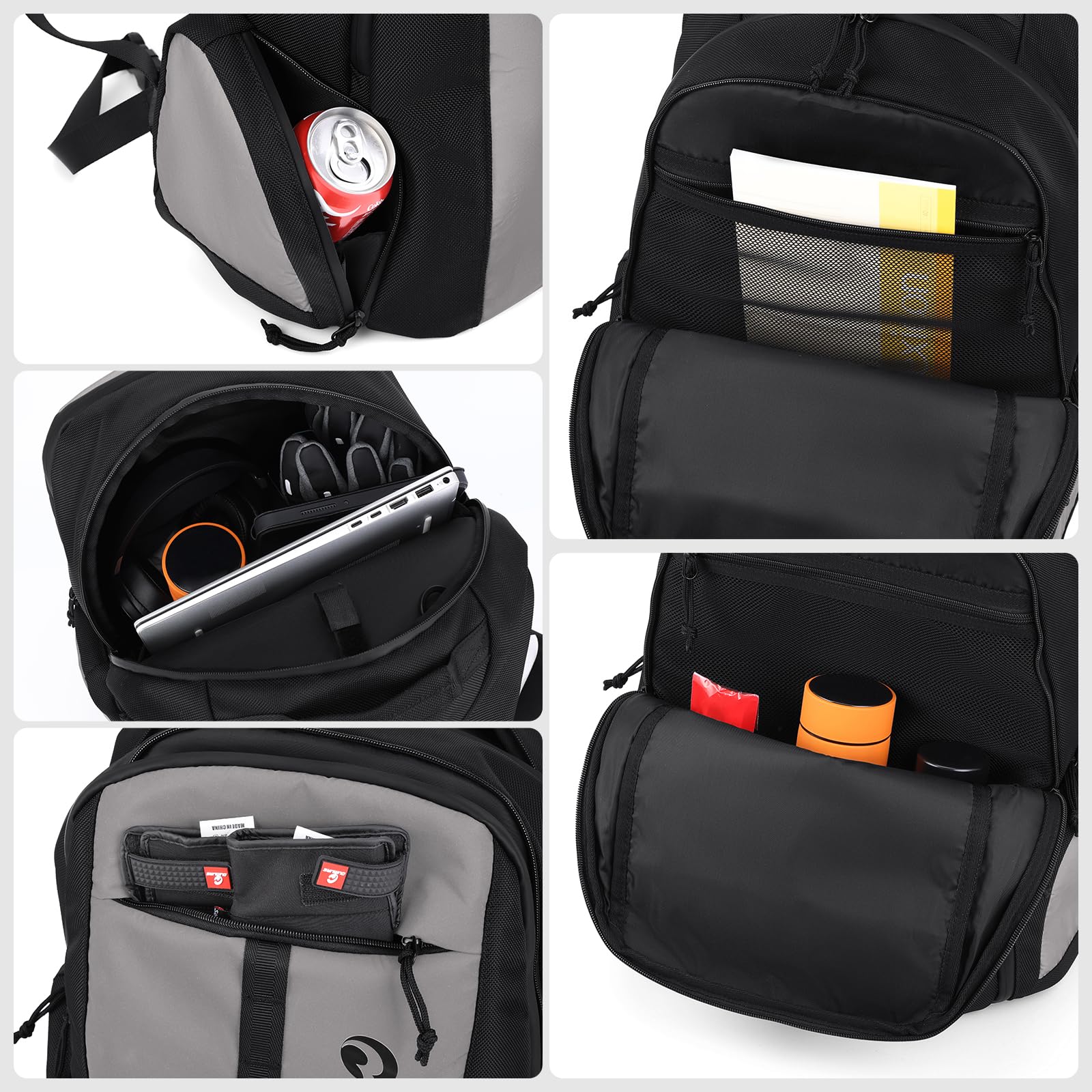 1680D Waterproof Motorcycle Reflective Backpack with Hydration Bladder Compartment - Durable Oxford Laptop Travel Backpack for Commuting, Cycling & Outdoor Adventures