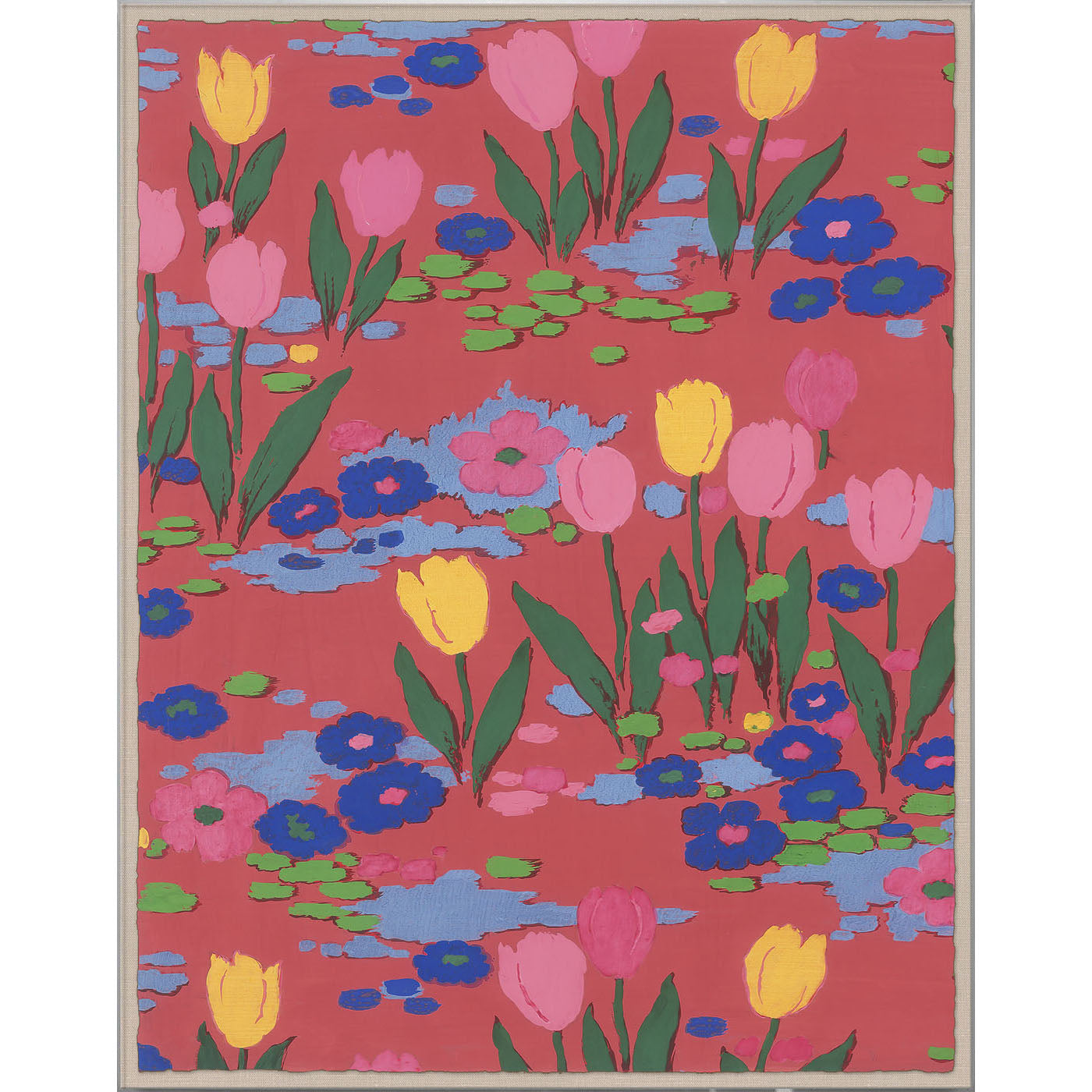 Paule Marrot Tulips 1 Floral Print Fabric - Perfect for Home Decor, Fashion & DIY Craft Projects