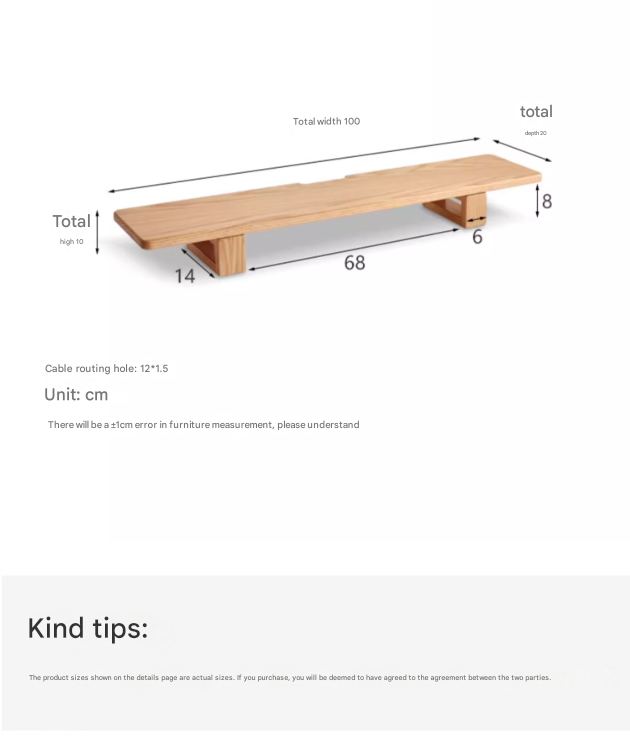 Premium Black Walnut & Oak Solid Wood Laptop Stand - Adjustable Height Ergonomic Computer Riser for Desk, Home Office, or Workspace - Space-Saving Shelf Organizer for MacBook, Notebooks & Accessories