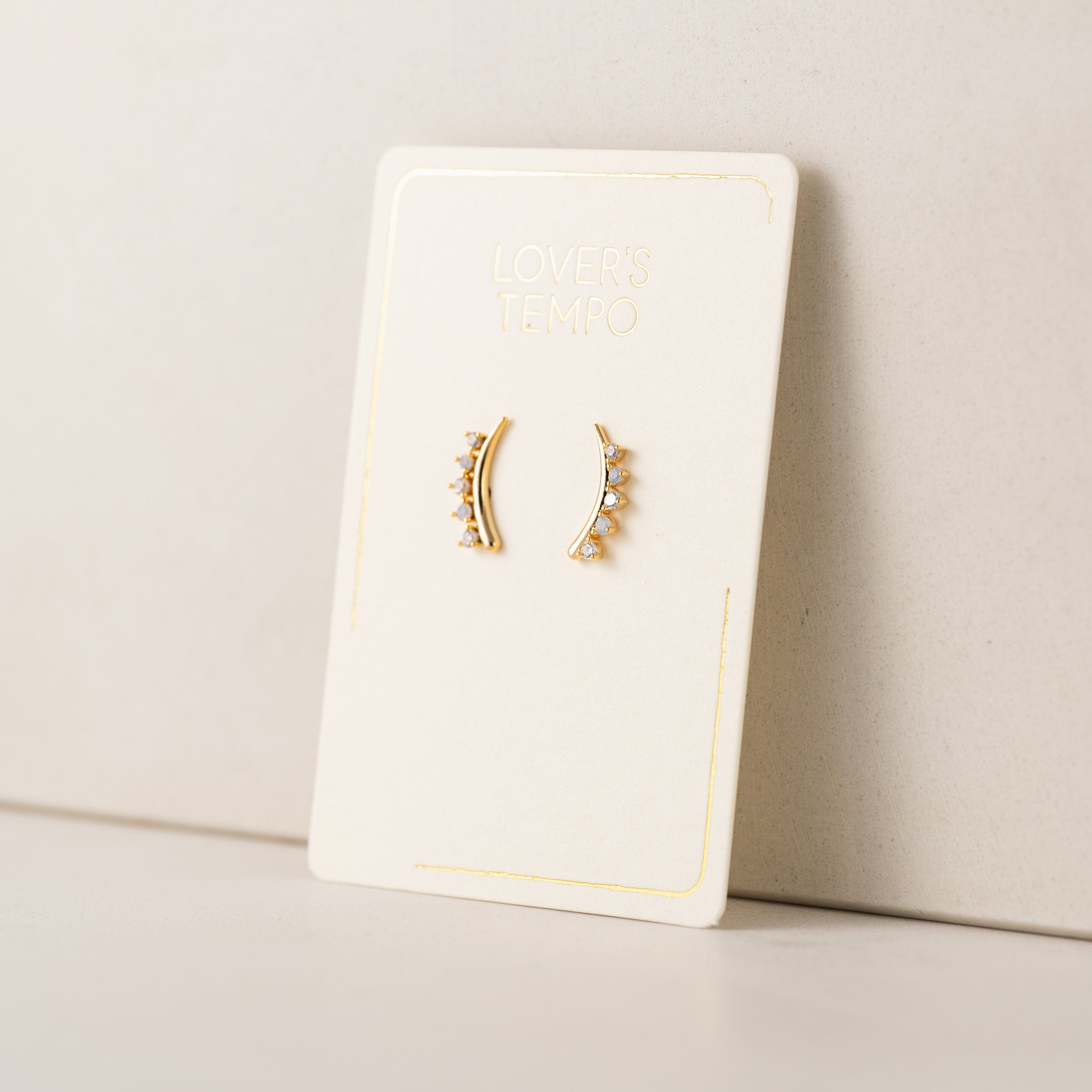 Dewdrop Climber Earrings for Women - Elegant Silver Hoop Earrings with Crystal Accents | Perfect for Parties, Weddings & Everyday Wear