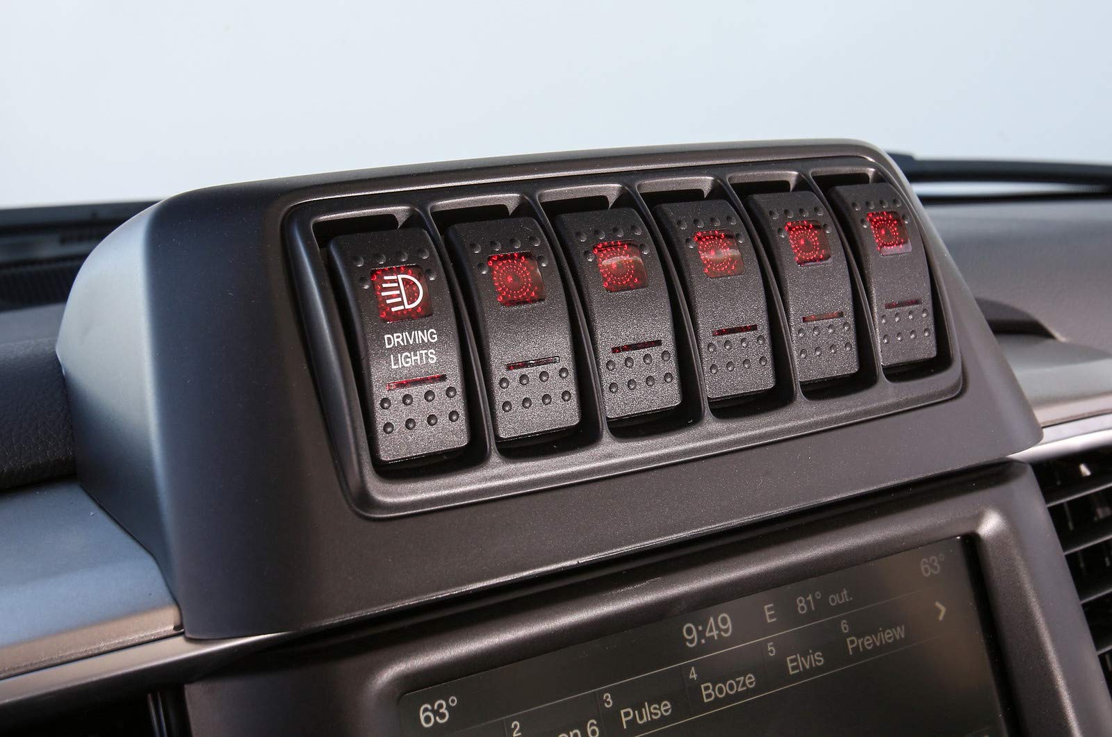 AEV Switch Pod for 2013-2018 Ram Trucks - Heavy Duty Off-Road Light Mounting System for Jeep & Truck Accessories | Perfect for Off-Roading, Camping & Overlanding Adventures