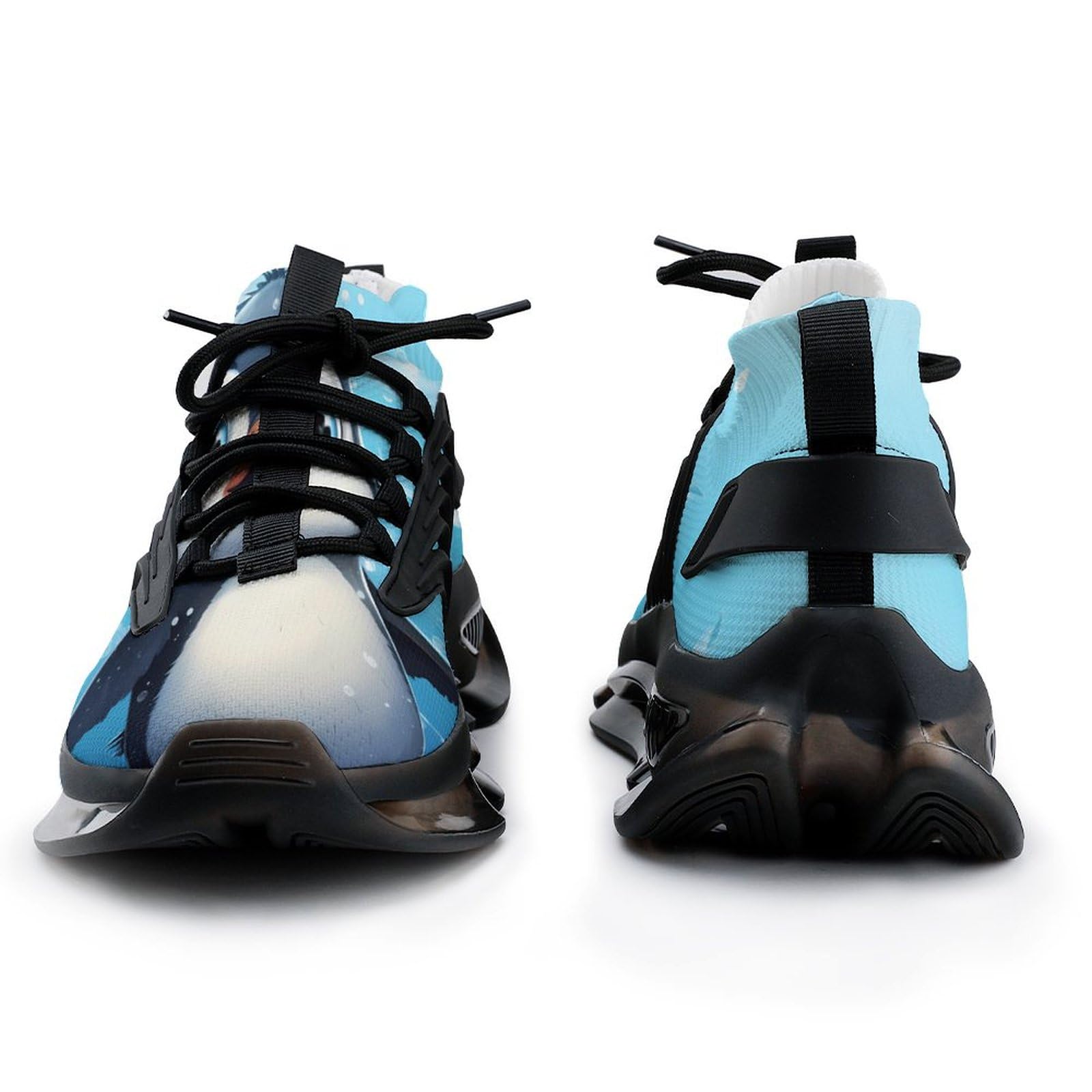Lightweight Men's Running Shoes - Cute Penguin Design Athletic Sneakers for Gym, Hiking & Outdoor Sports | Comfortable & Fashionable Workout Shoes