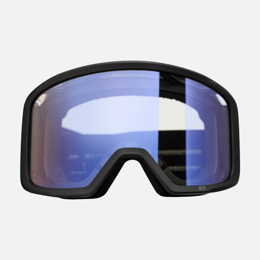 Firewall MTB Goggles Matte Black Frame with Clear Lens - Durable Mountain Bike Goggles for Trail Riding & Downhill Cycling
