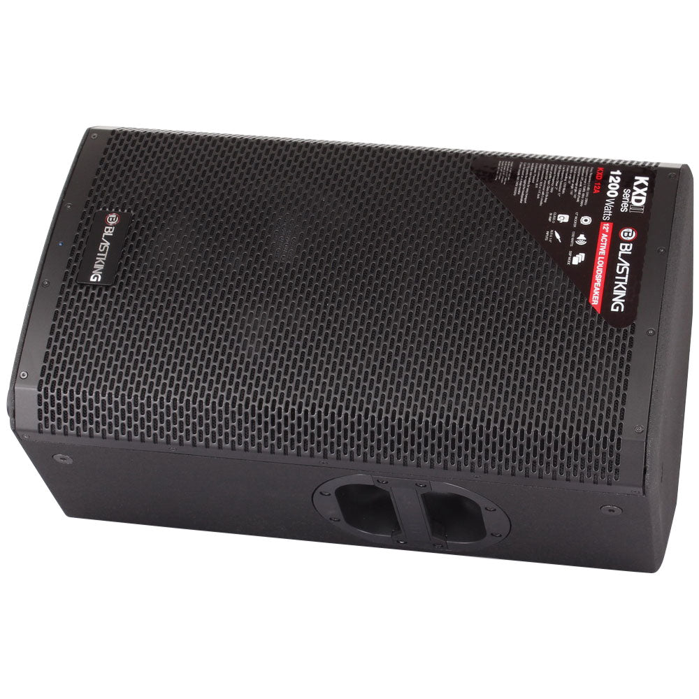 Blastking KXDII12A 12 Inch Active Loudspeaker - 1200W Class D Bi-Amp DSP PA Speaker for Live Music, DJ, Karaoke & Events