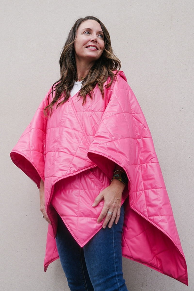 Shiny Puffer Rain Jacket - Waterproof Windproof Winter Coat for Women & Men - Perfect for Outdoor Hiking, Camping & Travel