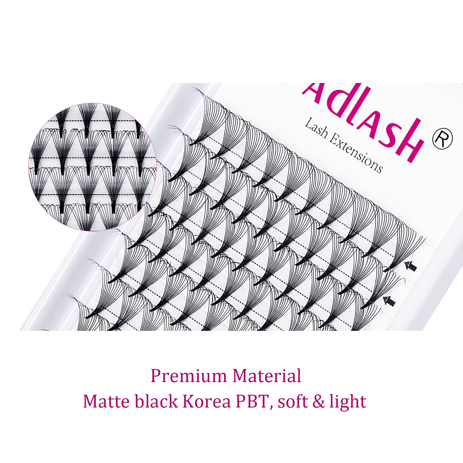 12D Premade Eyelash Extensions Fans - Pointed Base Volume Lashes for Professional Salon Use (0.05D, 15mm) | Perfect for Bridal Makeup, Special Occasions & Everyday Glam