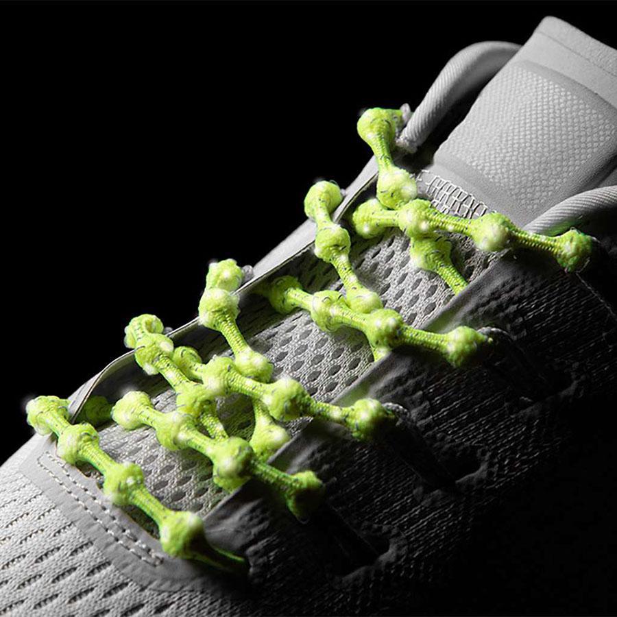 Reflective No-Tie Shoelaces - Slip-On Elastic Shoe Laces for Running, Walking & Sports - Stay Secure & Visible at Night