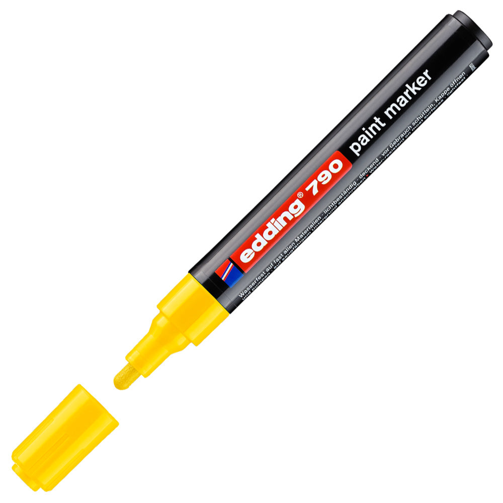 edding 790 Paint Marker Pen - Permanent, Waterproof & Quick-Drying for DIY, Crafts, Signs & Industrial Labeling