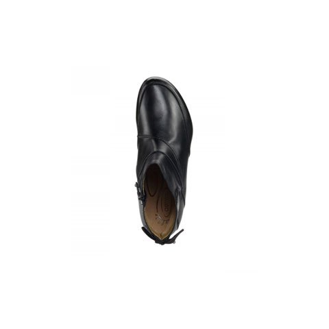 Aetrex Women's Samantha Ankle Boots - Comfortable Black Leather Booties for Walking & Work | Casual & Office Wear