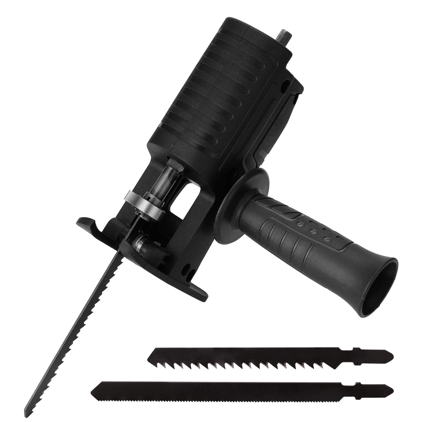 Kavolet Electric Drill Saw Attachment Kit with 3 Saw Blades - Portable Reciprocating Saw Adapter for Cordless Drills, Saber Saws & Power Drills - Perfect for DIY Woodworking, Home Renovation & Metal Cutting Projects