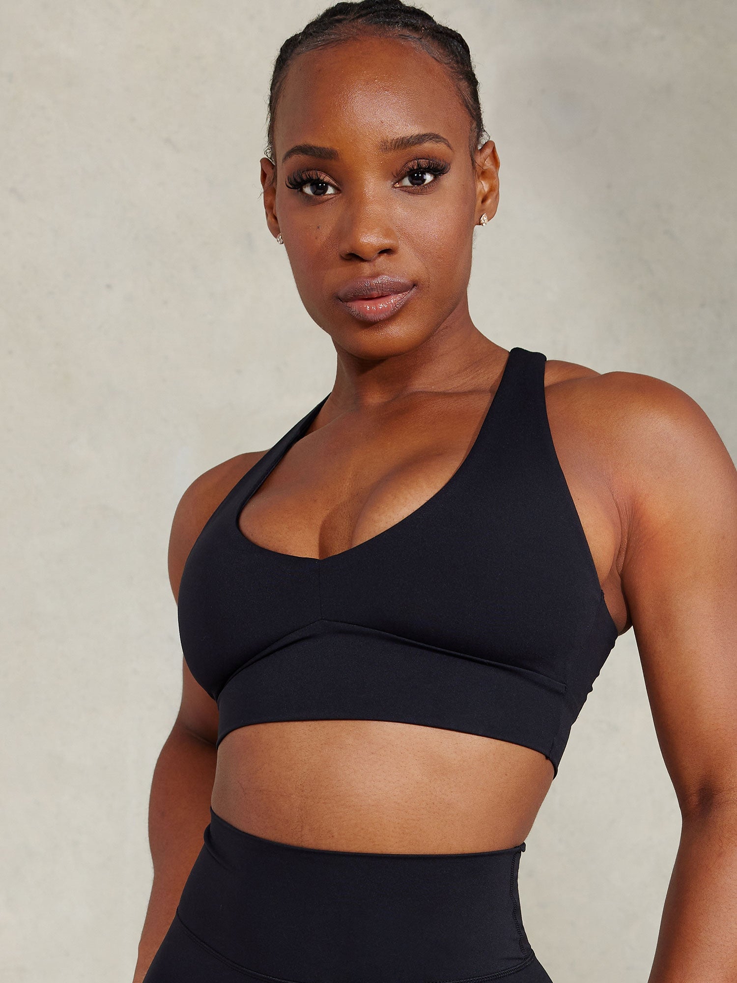 NKD Embody High Impact Sports Bra for Women - Breathable & Supportive Workout Top - Black - Ideal for Running, Yoga & Gym Training