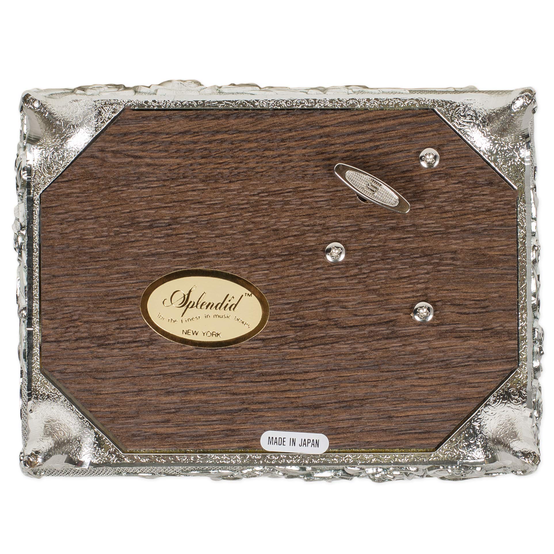 Silver Animated Butterfly Musical Jewelry Box with Moving Wings - Plays Vivaldi's Spring - Perfect Gift for Birthdays, Anniversaries & Home Decor