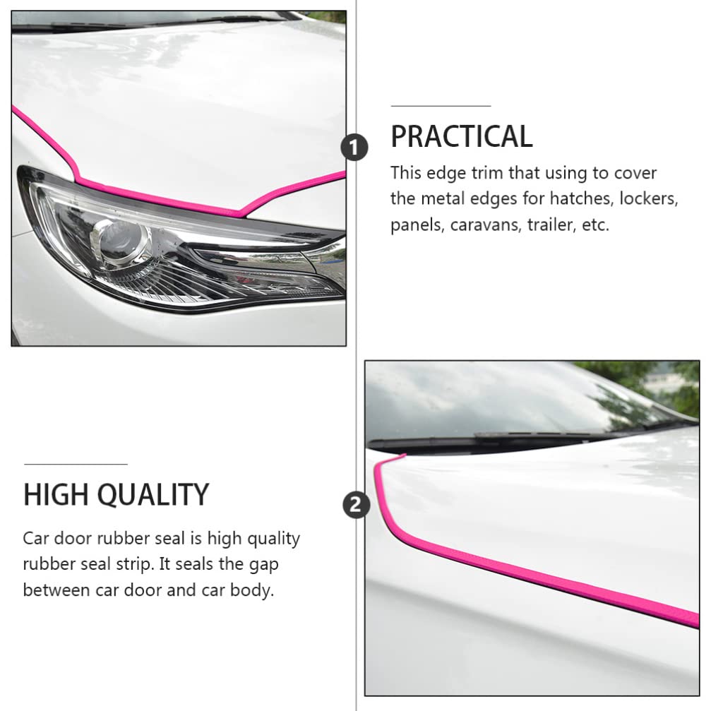 VICASKY Anti-Scratch Car Door Edge Guards - Durable Rubber Seal Strips Protector for Cars, SUVs & Trucks - Prevent Door Dings & Scratches in Parking Lots & Tight Spaces