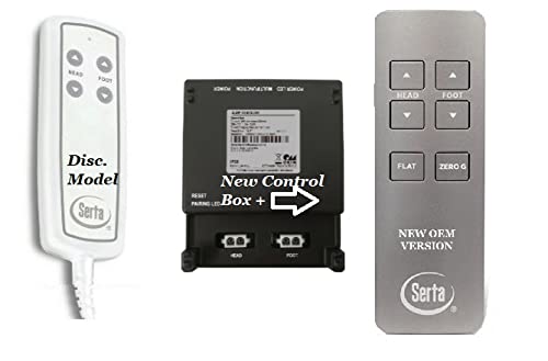 Motion Essentials 1st Generation Two-Piece Replacement Remote Kit for Adjustable Beds - Compatible with Lost or Broken Bed Remote Controls | Perfect for Bedroom, Guest Room & Home Use