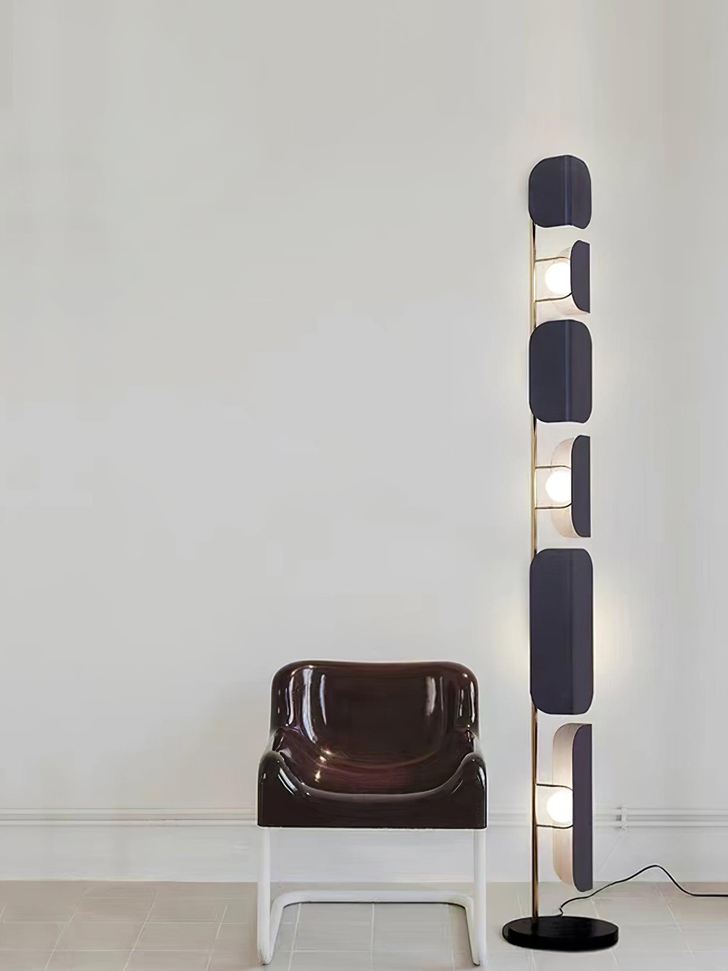 Modern Leagan Floor Lamp with Adjustable Brightness - Perfect for Living Room, Bedroom & Office Reading Lighting