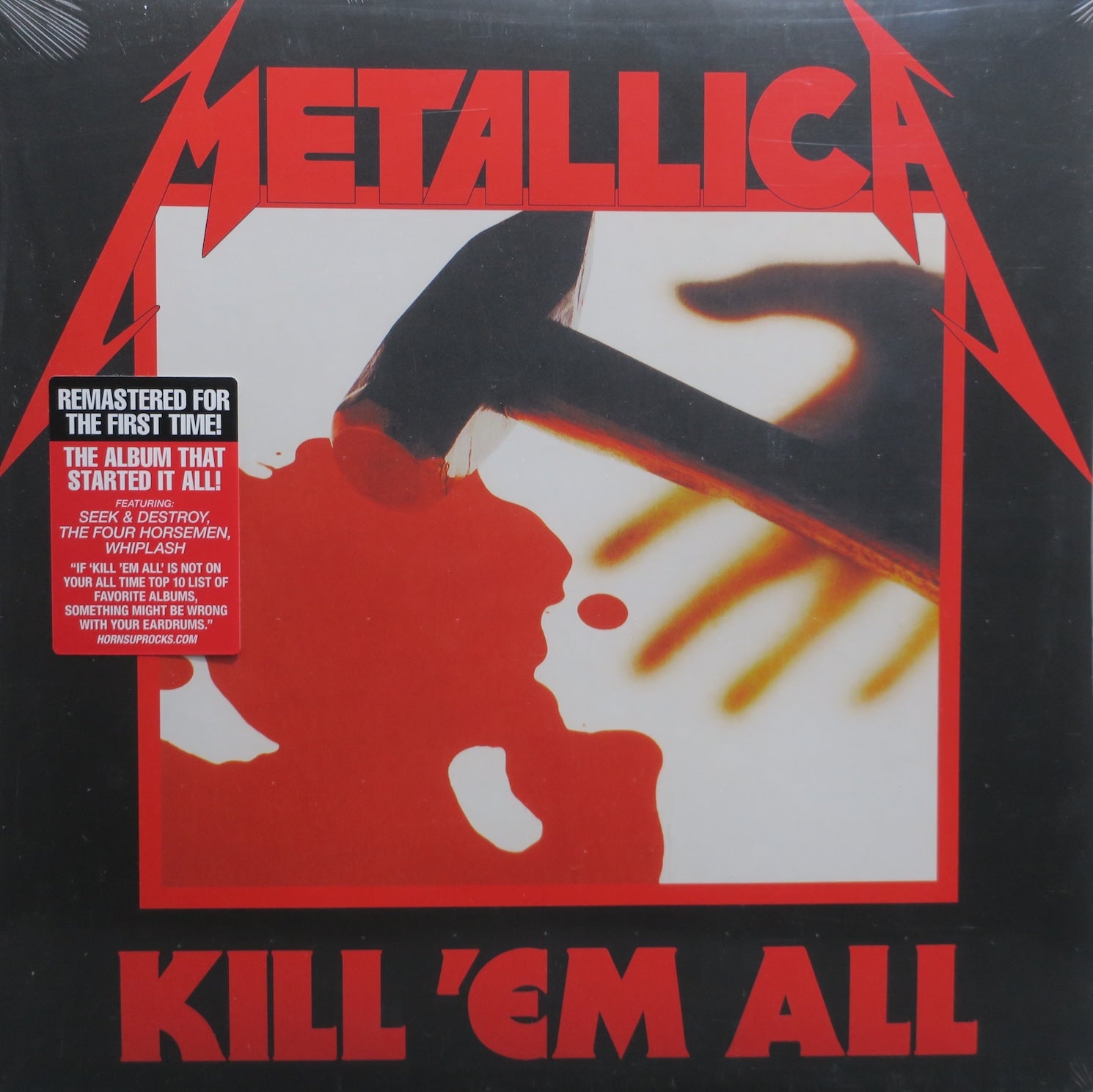 METALLICA 'Kill 'Em All' Remastered 180g Vinyl LP Record | Heavy Metal Music Album | Perfect for Collectors & Home Listening