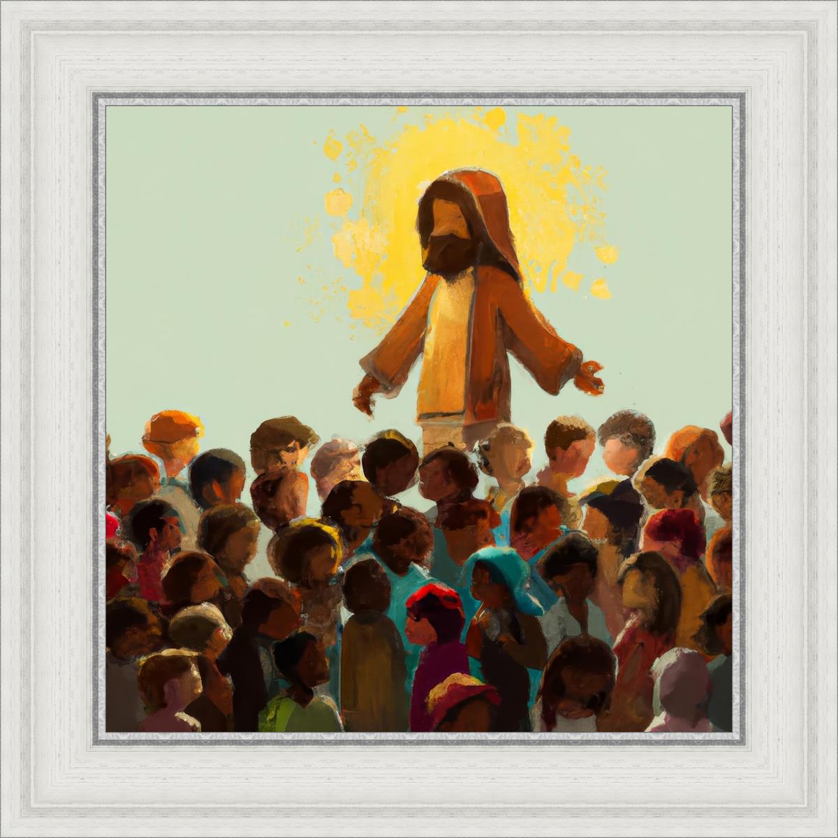 Blessed Are The Children - Inspirational Christian Wall Art for Kids' Room Decor & Nursery - Perfect for Sunday School, Baptism Gifts & Faith-Based Home Decor