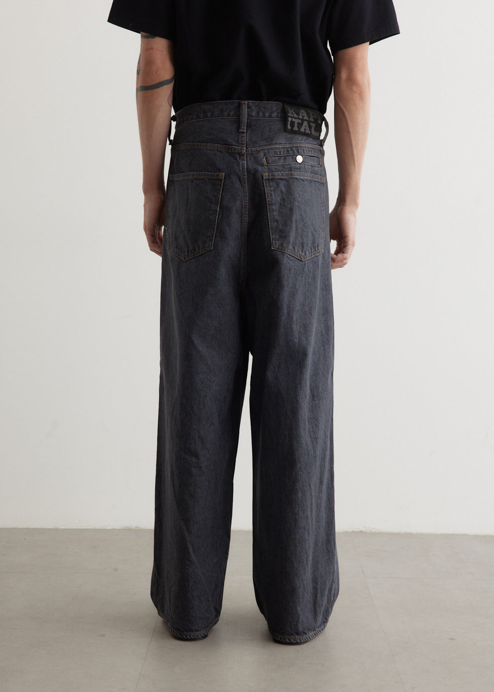 14oz Denim Port Baggy Pants for Men - High Waist Loose Fit Jeans | Casual Streetwear, Hip Hop Style, Everyday Comfort Wear