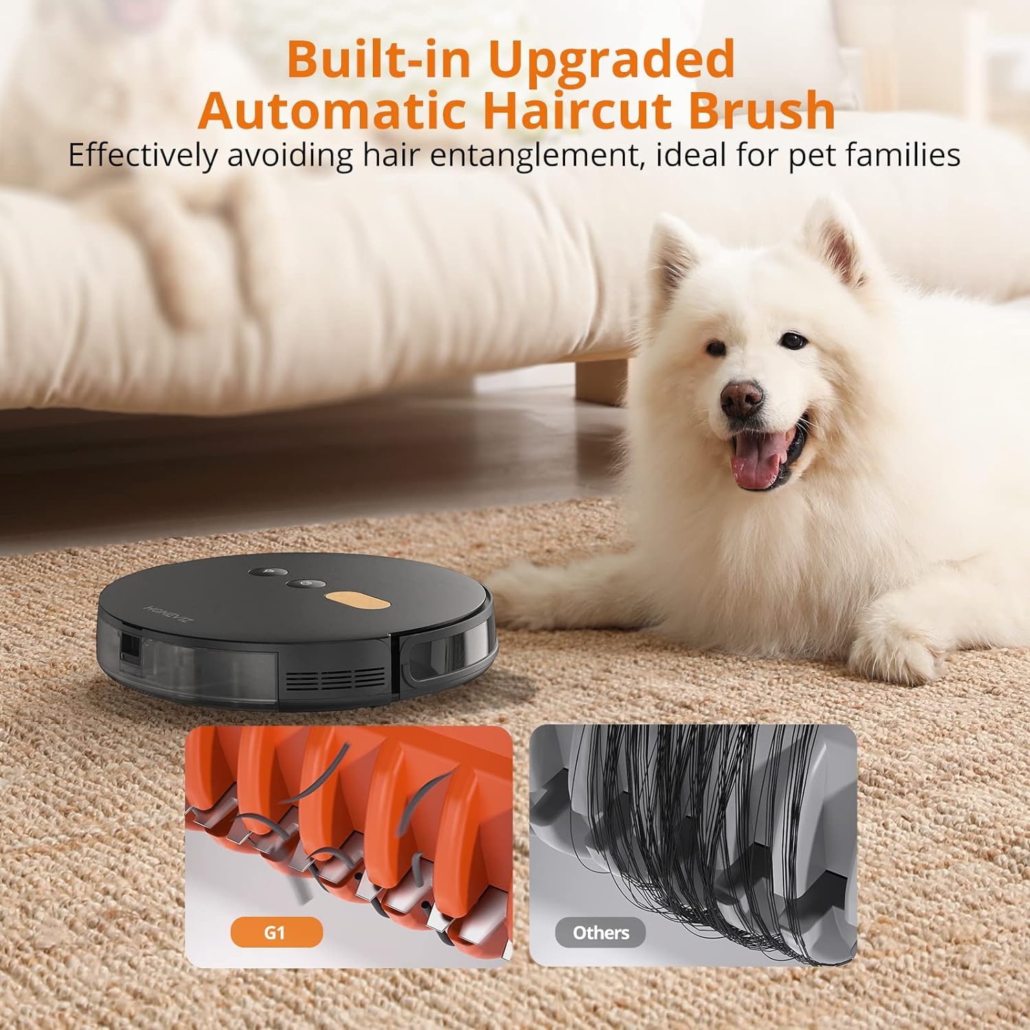 2-in-1 Robot Vacuum and Mop Combo with 8000Pa Super Suction - Smart WiFi/Alexa Controlled Robotic Vacuum Cleaner with Self-Charging, Multi-Floor Mapping & Air Aromatherapy - Perfect for Pet Hair, Carpets & Hardwood Floors Cleaning in Homes & Apartments