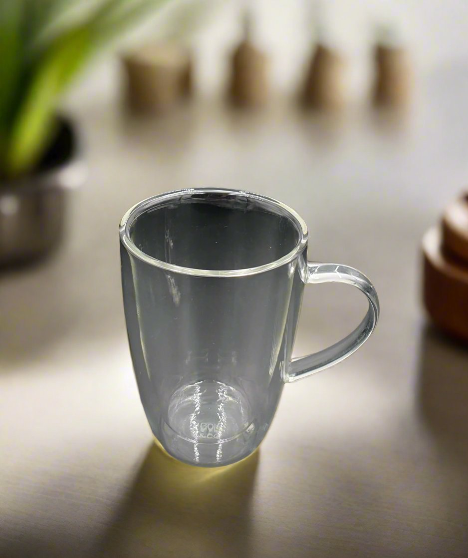 4.5x3.25 Inch Double Wall Insulated Tea Glass - Set of 100 for Restaurants, Cafes & Home Use - Shatterproof & Heat Resistant Drinking Cups