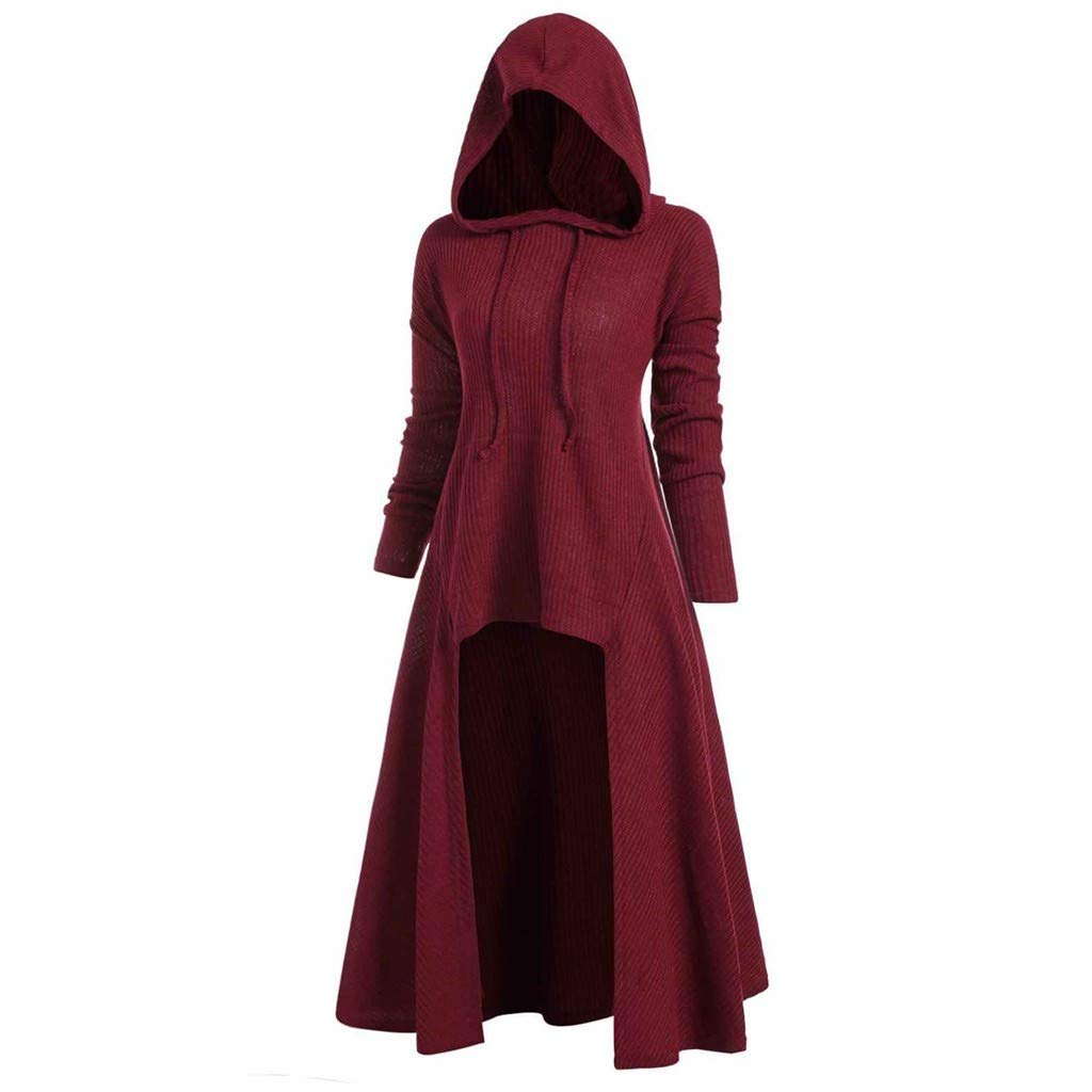 BEUU Women's Gothic Hooded Dress - Medieval Corset Renaissance Victorian Costume for Women | Perfect for Halloween, Cosplay, LARP & Fairy Themed Parties