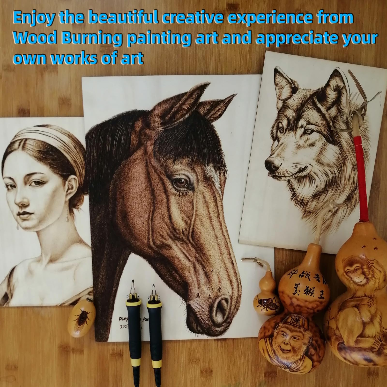 30pcs Wood Burning Kit with High Impedance Nickel-Chromium Wire Tips - 30 Replaceable Pen Tips for Pyrography, Wood Engraving & DIY Crafts - Perfect for Wood Burning Art, Leather Branding & Home Decor Projects