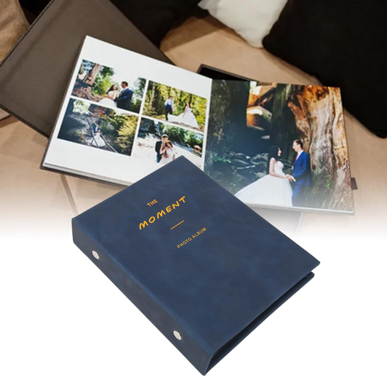 64-Pocket Photo Album - Scratch-Resistant, Lightweight & Durable for 3