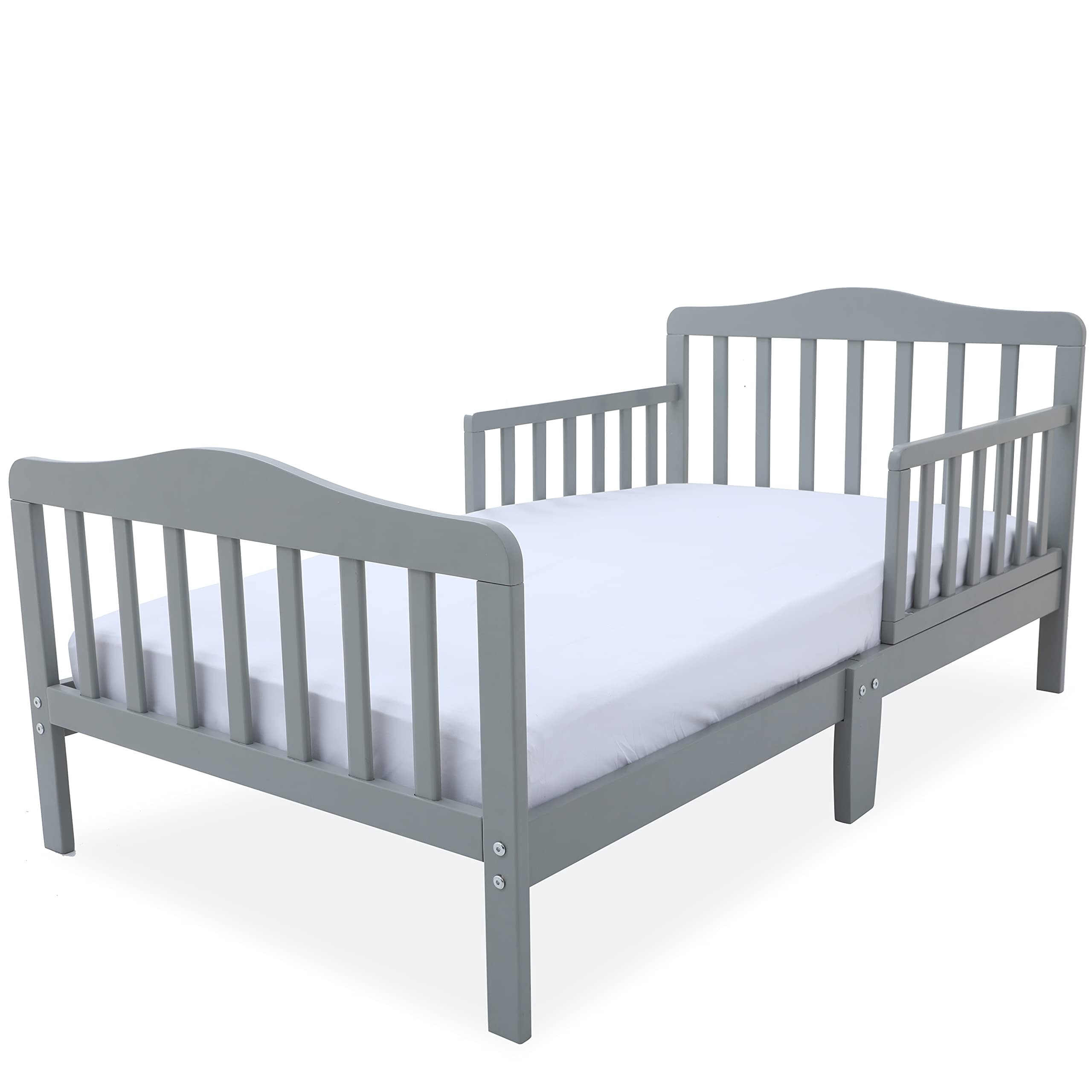 Lennox Florence Grey Toddler Bed 113028TP.3A - Safe & Stylish Transition Bed for Kids | Perfect for Nursery, Daycare & First Big Kid Room