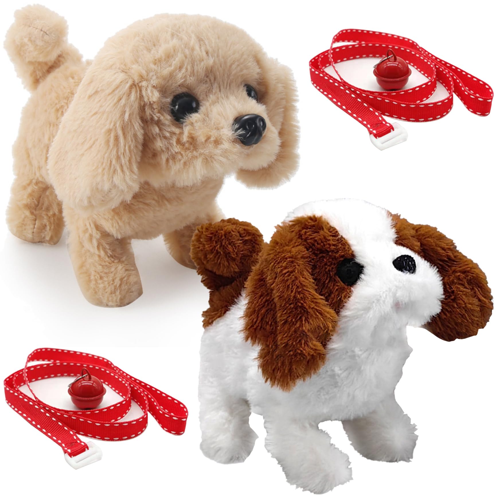 Electronic Toy Dog with Pulling Rope - Realistic Barking Saint Bernard for Kids Playtime