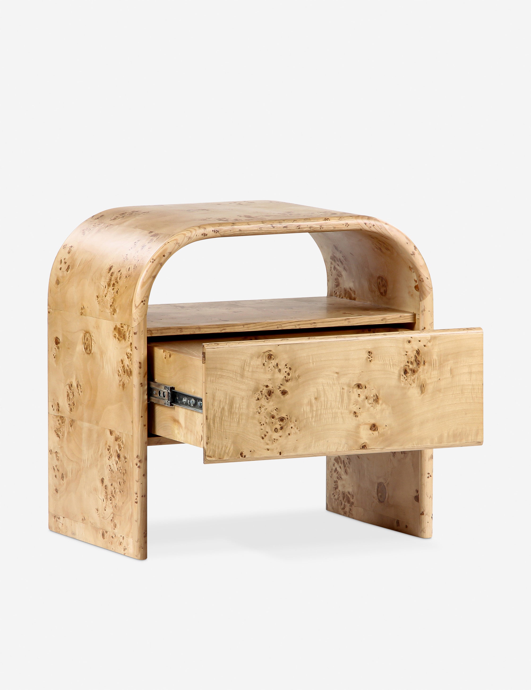 Modern Wooden Nightstand with Drawer - Stylish Bedside Table for Bedroom, Living Room, or Dorm - Perfect for Storing Books, Lamps, and Essentials