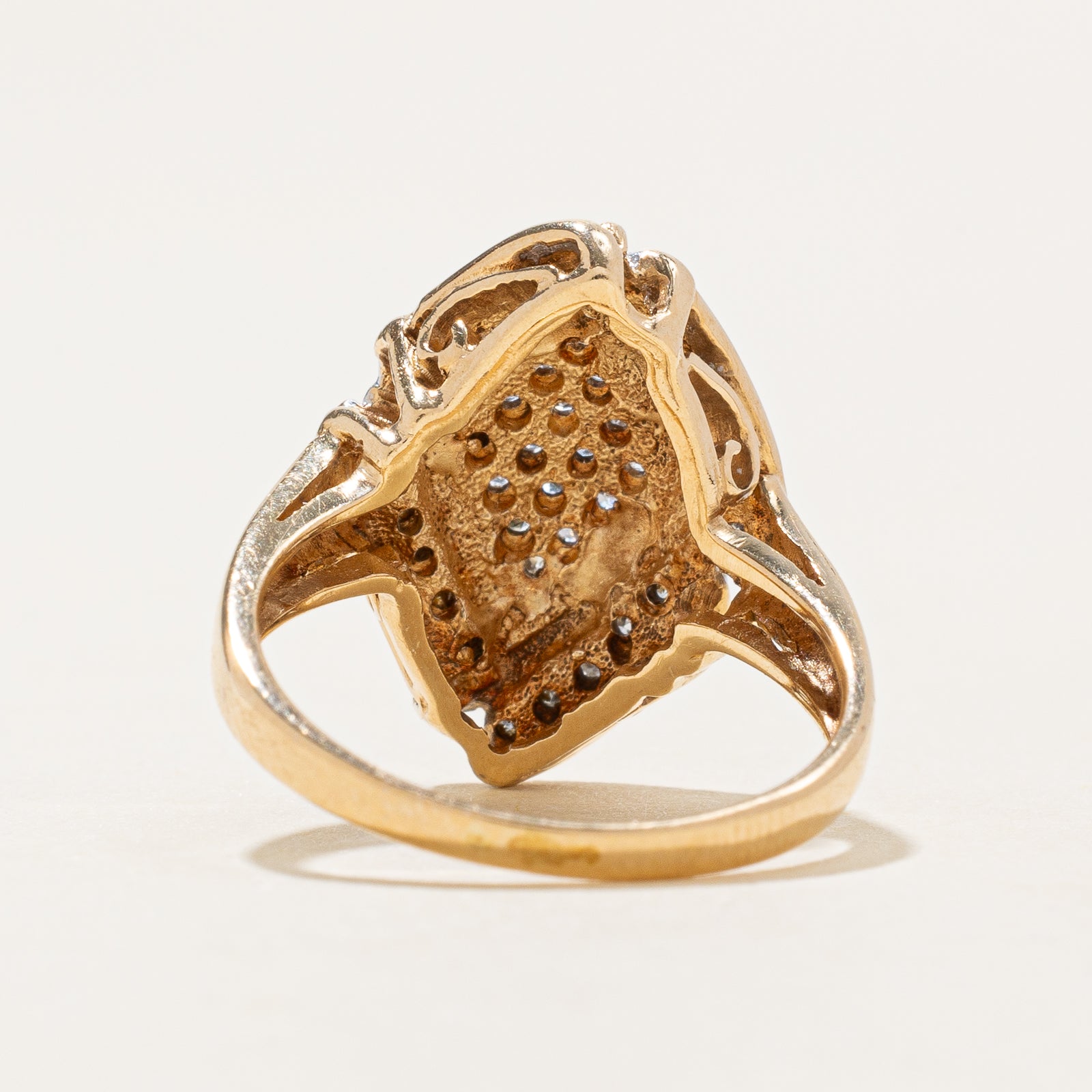 0.26ctw Diamond Cluster Cocktail Ring - Size 5.5 | Elegant Wedding, Party & Evening Wear Jewelry for Women