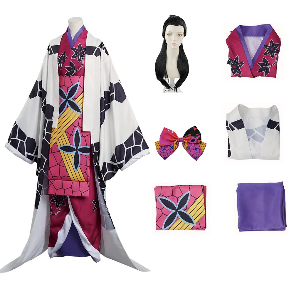 Anime Cosplay Kimono Costume - Traditional Japanese Kimono Dress for Halloween, Cosplay & Performance | Perfect for Conventions, Themed Parties & Costume Events