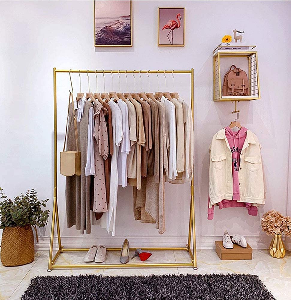 Heavy Duty Freestanding Metal Clothing Rack - 47.2