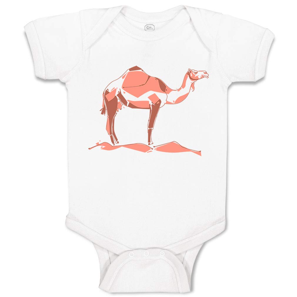 Custom Baby Bodysuit with Cute Camel Shadow Design - 100% Cotton Soft Infant Onesie for Boys & Girls - Perfect for Playtime, Photo Shoots and Everyday Wear